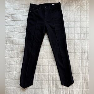 Rag & Bone Black High Rise Ankle Skinny Jeans • Size 30